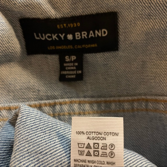 Lucky Brand Tomboy Trucker Denim Jacket S/P - Picture 6 of 7